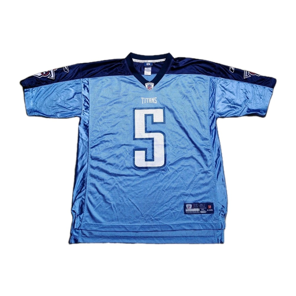Reebok On Field Tennessee Titans Jersey Mens XL Kerry Collins #5 NFL Football